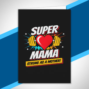 Superheld Moeder - Sterk Als Een Moeder - Super Ma Kaart