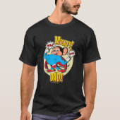 Superheld Muis Mighty Dad Pow Boom Papa's D T-shirt (Voorkant)