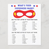 Superheld Name Generator Game (Voorkant)