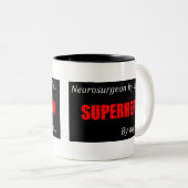 Superheld neurochirurg mok (Voorkant rechts)