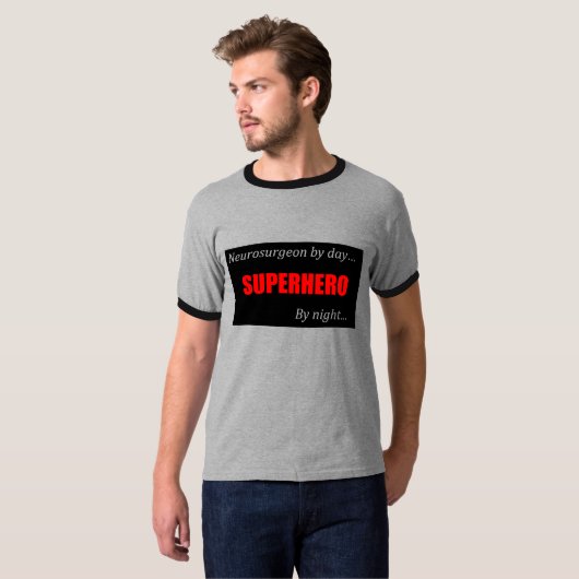 Superheld Neurochirurgeon T Shirt (Voorkant volledig)
