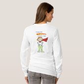 Superheld Nurse T-shirt (Achterkant volledig)