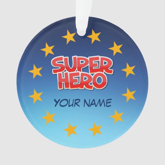  superheld ornament (voorkant)