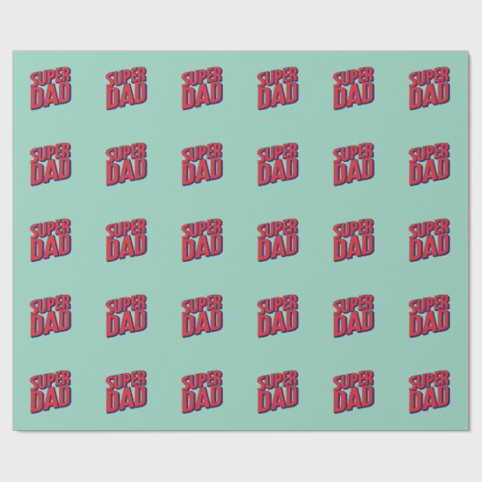 Superheld pa cadeaupapier (Vlak)