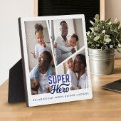 Superheld pa Foto Collage Comic Book Keepslag Fotoplaat