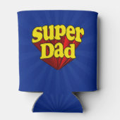 Superheld pa Red Yellow Blue Vaderdag superheld Blikjeskoeler (Achterkant)