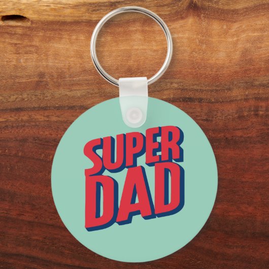 Superheld pa sleutelhanger (Achterkant)