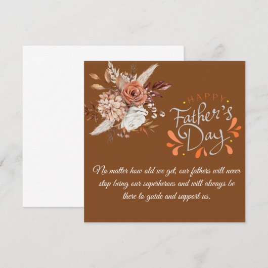 Superheld pa, Vaderdag Kaart (Voorkant / Achterkant)