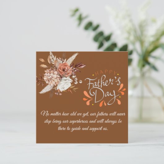 Superheld pa, Vaderdag Kaart (Staand voorkant)