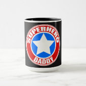 Superheld papa 15oz Combo Mok (Midden)