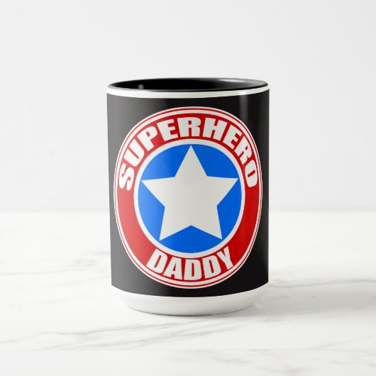 Superheld papa 15oz Combo Mok (Midden)