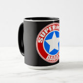 Superheld papa 15oz Combo Mok (Voorkant links)
