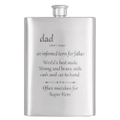 Superheld Papa Cadeau Vaderdag Flacon (Voorkant)