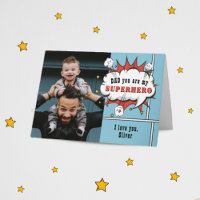 Superheld Papa Comic Spreekwolk Foto