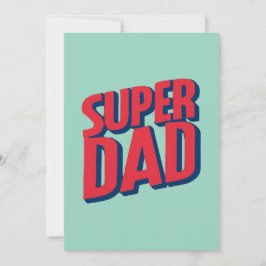 Superheld Papa Feestdagenkaart
