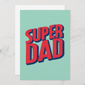 Superheld Papa Feestdagenkaart (Voorkant / Achterkant)