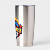 Superheld Papa Geïsoleerde Drinkbeker (Links)