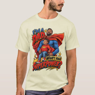 Superheld Papa Heren T-Shirt
