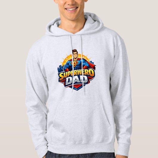 Superheld Papa Hoodie (Voorkant)