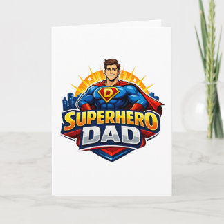 Superheld Papa Kaart