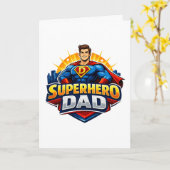 Superheld Papa Kaart (Gele Bloem)