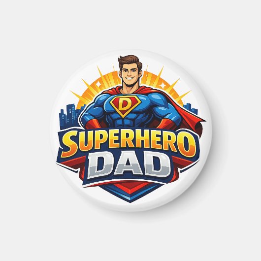 Superheld Papa Magneet (Voorkant)