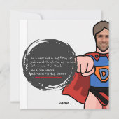 Superheld Papa Vaderdag Kaart (Achterkant)