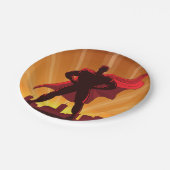 Superheld Paper-Borden Papieren Bordje (Gekanteld)