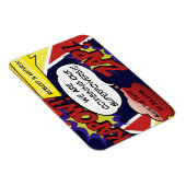 Superheld Parody Save the Date Wedding Magneet (Rechterzijde)