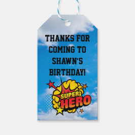 Superheld Party Favor Label Cadeaulabel