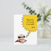 Superheld Party - Hartelijk dank Bedankkaart (Staand voorkant)