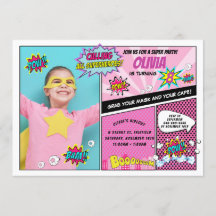 Superheld Party Super Hero Photo Girl Birthday