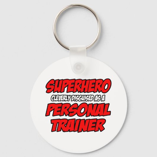 Superheld.. persoonlijke trainer sleutelhanger (Voorkant)