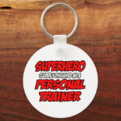 Superheld.. persoonlijke trainer sleutelhanger (Voorkant)
