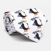 superheld pinguïn stropdas (Opgerold)