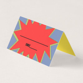 Superheld Place Cards Visitekaartje