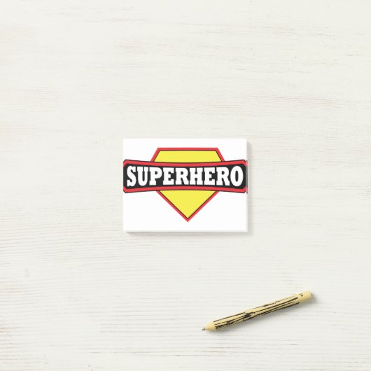 Superheld Post-it® Notes (Op bureau)
