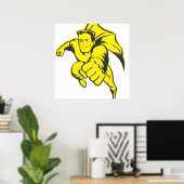 Superheld Poster (Thuiskantoor)
