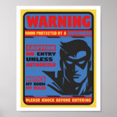 Superheld-Poster Poster (Voorkant)