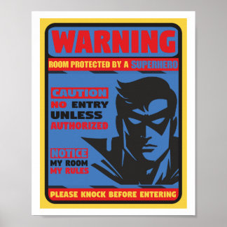 Superheld-Poster Poster