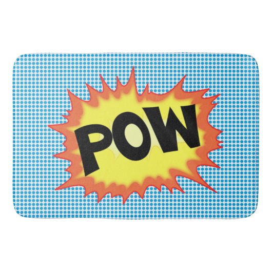 Superheld Pow! Explosiebadmat Badmat (Voorkant)