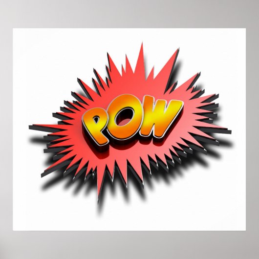 Superheld POW - Poster (Voorkant)