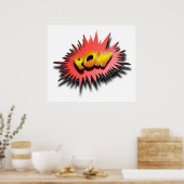 Superheld POW - Poster (Keuken)