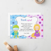Superheld Princess Bedankt voor je briefkaart (Voorkant / Achterkant in situ)