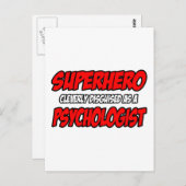 Superheld.. psycholoog briefkaart (Voorkant / Achterkant)