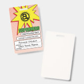 Superheld PVC ID-badge Badge (Voor- en achterkant)