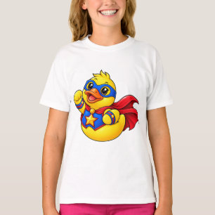 Superheld Rubber Eend Cartoon Held T-shirt