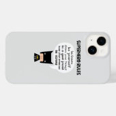 Superheld Rules Case-Mate iPhone Case (Achterkant (horizontaal))