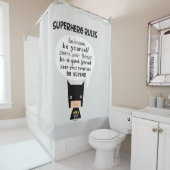 Superheld Rules Douchegordijn (In situ)