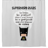 Superheld Rules Douchegordijn (Voorkant)